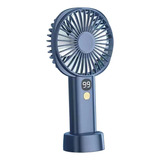 Ventilador De Mano Recargable De 5 Marchas Con Soporte Plega