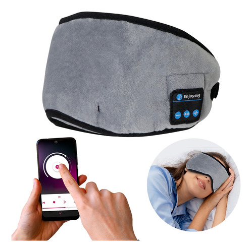 Antifaz Con Audífonos Bluetooth Máscara Para Dormir 