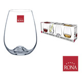 Set X6 Copa Cristal Degustación 460ml Sin Pie Rona