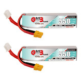 2 Baterias Lipo Gnb 550mah 90c 180c 11.1v  Con Conector Xt30
