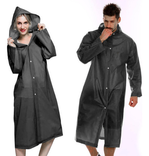 Capa Impermeable Portátil Para Lluvia Tipo Gabardina, 2pcs