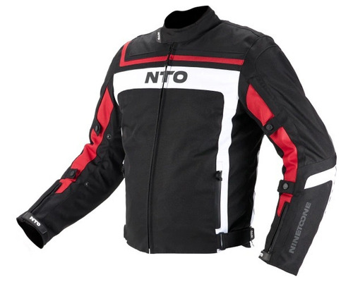 Campera Moto Nine To One Fuse Evo Negro Rojo Gris Mg Bikes