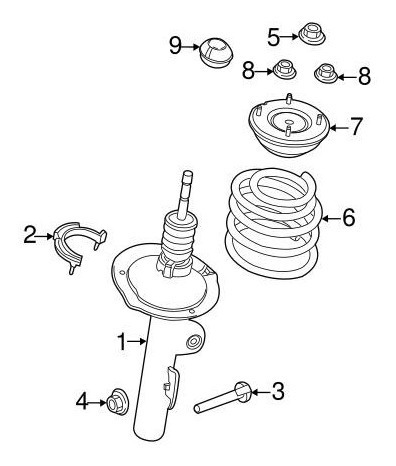 Base De Amortiguador Delantera Ford Explorer 2012 - 2016 Foto 6