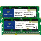 Timetec Kit De 8 Gb (2x4 Gb) Ddr3l/ddr3 1600mhz Pc3l-12800/.