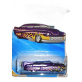 Coche Hot Wheels '49 Drag Merc Con Llamas Morado