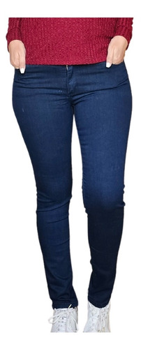 Pantalón Jeans Chupin Mujer Elastizado Talle Grande 44 A 62