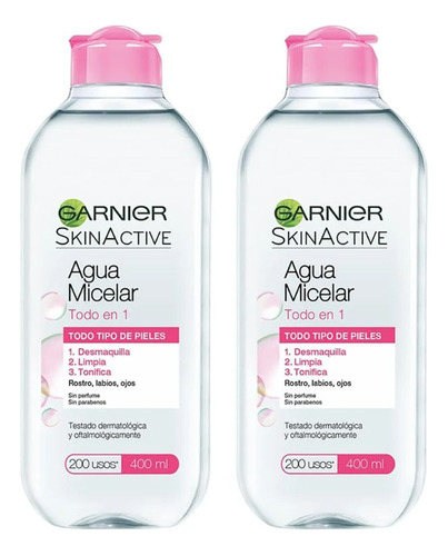 Kit Limpieza Facial: Agua Micelar Todo En 1 X2und