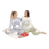 Pijama Invierno Mujer Manga Larga Lencatex 22302