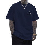 T Shirt Simples Aesthetic Triângulo Larga Old School Barata