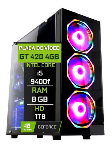 Pc Gamer Fácil Intel Core I5 9400f 8gb Gt 420 4gb Hd 1tb