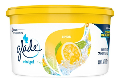 Glade Aromatizante En Gel P/carro - Hogar 70g Limón