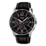 Reloj Casio Mtp-1374l-1av Cuero, Elegante, Moderno