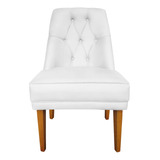 Cadeiras Paris Suede Branco Com Tachas - Dominic Decor