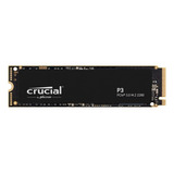 Disco Solido Nvme 1tb Pcie 3.0 M.2 2280 Crucial P3 3500 Mbps Color Negro