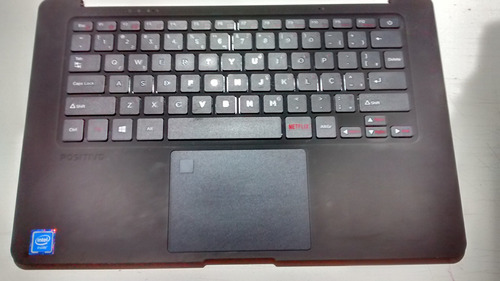 Carcaça Teclado + Teclado + Bateria Positivo Motion Q432b