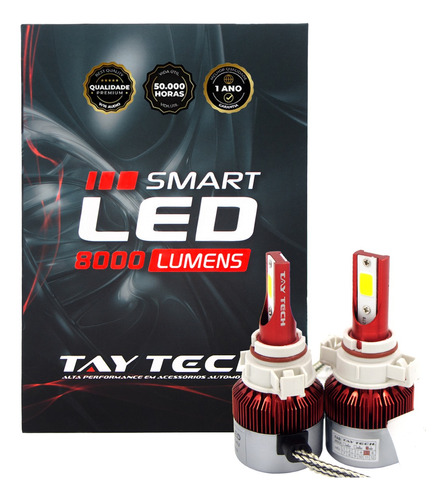 Lâmpada Tay Tech 8000 Lúmens Ultra Led 6000k H16 Canceller