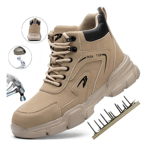 Zapato De Seguridad Industrial Para Hombre Bota De Seguridad | Envío gratis