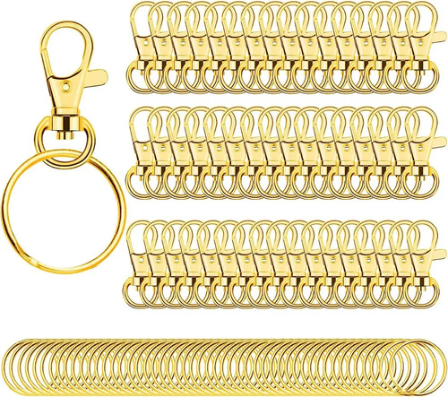 Gancho Para Llavero Macrame Dorado (50 Piezas + 50 Llaveros) | MercadoLibre