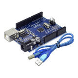 Placa Uno Compatible Con Arduino + Cable Usb