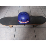 Skate Cyclone Authentic + Capacete Em Bom Estado+ Brinde