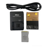 Kit Bat-eria En-el14a Nikon + Carregador Mh-24 P/d3100 