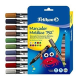 Marcadores Metalizados Pelikan 752 Metálicos 10 Unidades