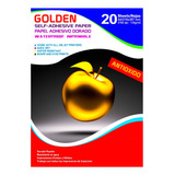 Caja 20u Papel Adhesivo Dorado Antioxido A4 135g 20h Imprink