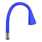 Repuesto Pico Canilla Griferia Flexible Cono Silicona Azul