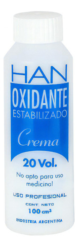  Crema Oxidante Capilar Han 100cc Tono Vol 20