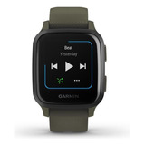 Smartwatch Garmin Venu Venu Sq - Music Edition 1.3  Caja 40mm De  Polímero Reforzado Con Fibra Moss, Malla  Moss De  Silicona