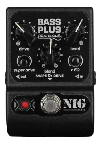 Pedal Nig Pbpl Bass Plus Felipe Andreoli