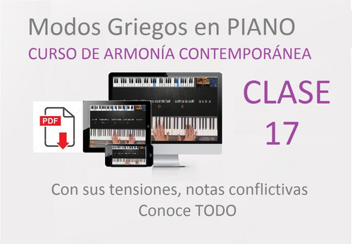 Modos Griegos Completos En Piano Curso Hd+pdf Clase 17 /24