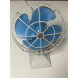 Ventilador Arno Antigo De Mesa Azul