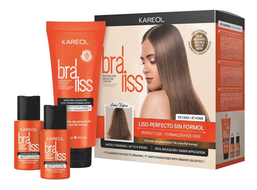 Kareol Braliss Alisado · Liso Perfecto · Keratina Y Argán 