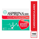 Aspirina 100 Mg X 140 Tabletas - Unidad a $582