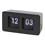 Auto Flip Reloj Elegante Escritorio De Pared Digital Hogar D