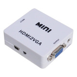 Adaptador Hdmi A Vga 1080p + Audio - Alta Calidad