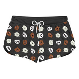 Short Feminino Ursos Sem Curso We Bare Bears Pardo Panda 355