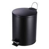 Lixeira Inox Preto Com Pedal 12l Coisas E Coisinhas