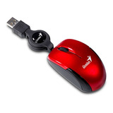 Mouse Micro Traveler Genius Ruby Cable Retractil