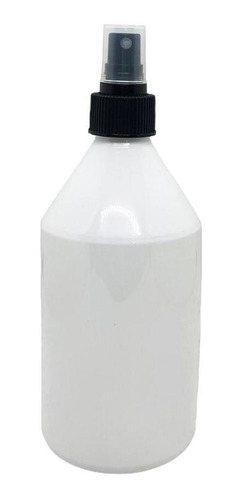 Envase Pet 500 Cc Blanco C Atomizador Spray Negro X20 