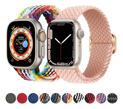 2 Braceletes Entrançadas Para Apple Watch