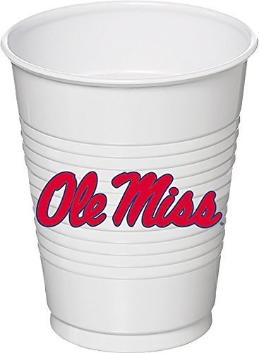 Amsource U Of Mississippo Copa De 16 Oz, 8 Ct, Talla Única, 