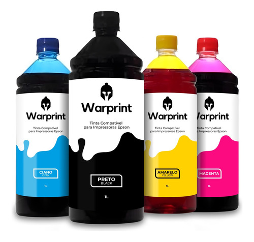 4 Litros Tinta Compatível Epson 544 L3150 L3110 L3250 L3210