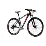 Mountain Bike Oggi Hacker Hds 2020 Aro 29 17  24v Freios De Disco Hidráulico Câmbios Shimano Tourney Ty700 Y Shimano Tourney Tx800 Cor Preto/vermelho/amarelo