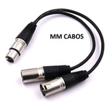 Cabo Y Xlr Femea 2xlr Macho 20cm