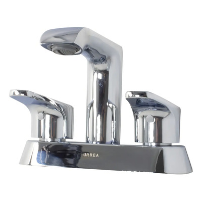 Llave Mezcladora Tipo Bar 4'' Lavabo 46cl Baño Lujo Urrea Acabado Cromado Color Plateado | Envío gratis