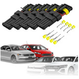 10 Conector Automotivo 4 Vias Superseal Selado Impermeável 