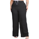 Calça Plus Size  Feminina Alfaiataria Pantalona Cinto Social