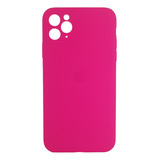 Estuche Protector Silicone Case Para iPhone 11 Promax Fucsia